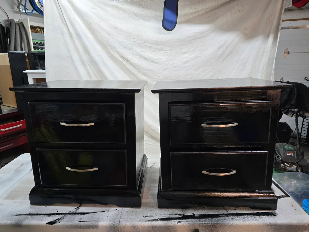 Pair of Black Nightstands thumbnail