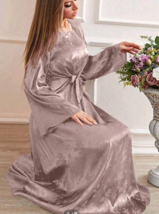 Floral Satin Maxi Dress - photo 2