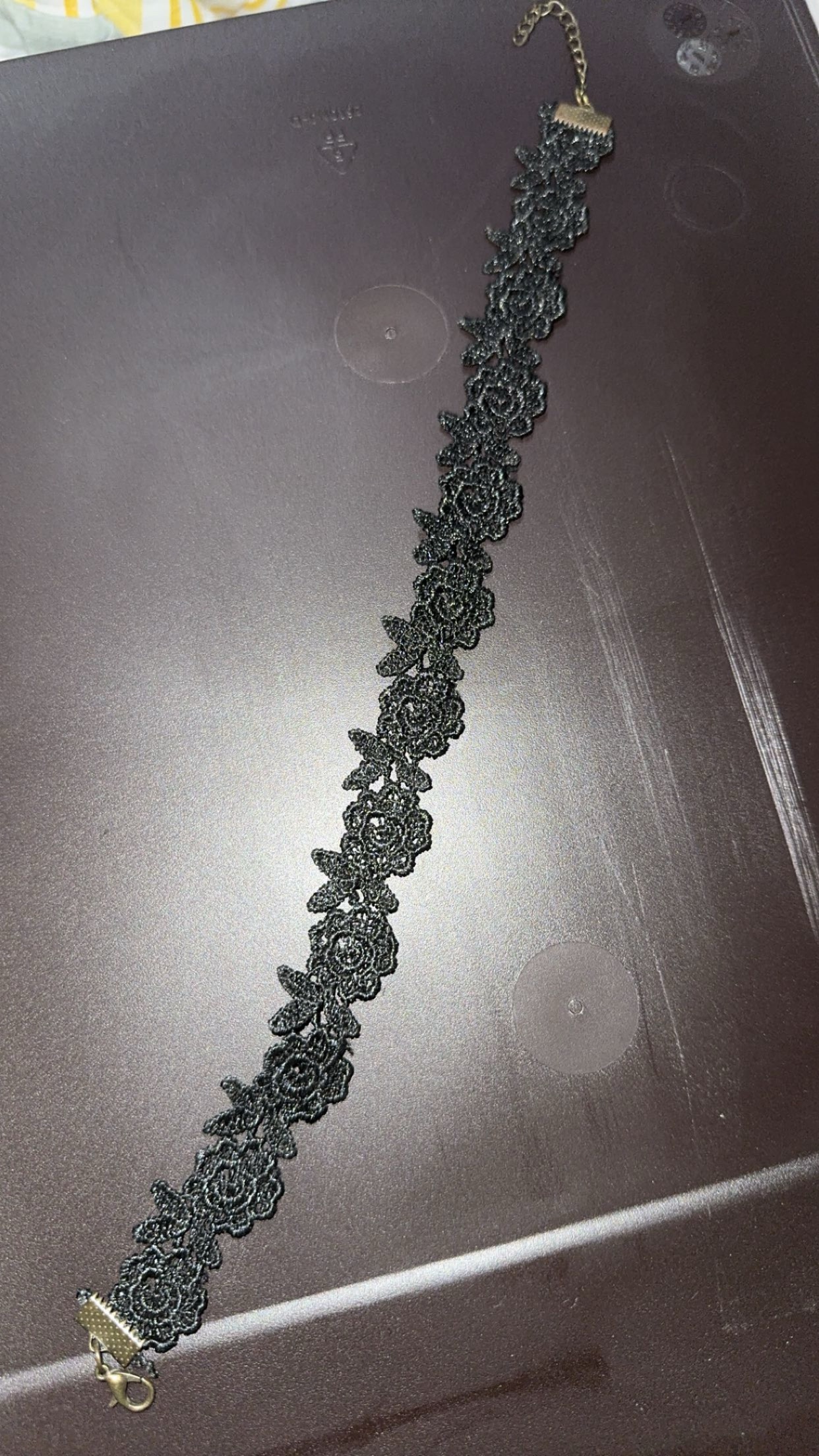 Black Lace Choker Necklace - photo 2