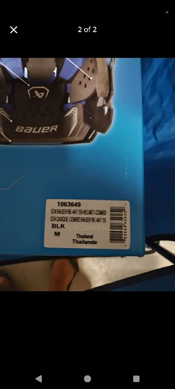 Bauer RE-AKT SS Hockey Helmet M thumbnail