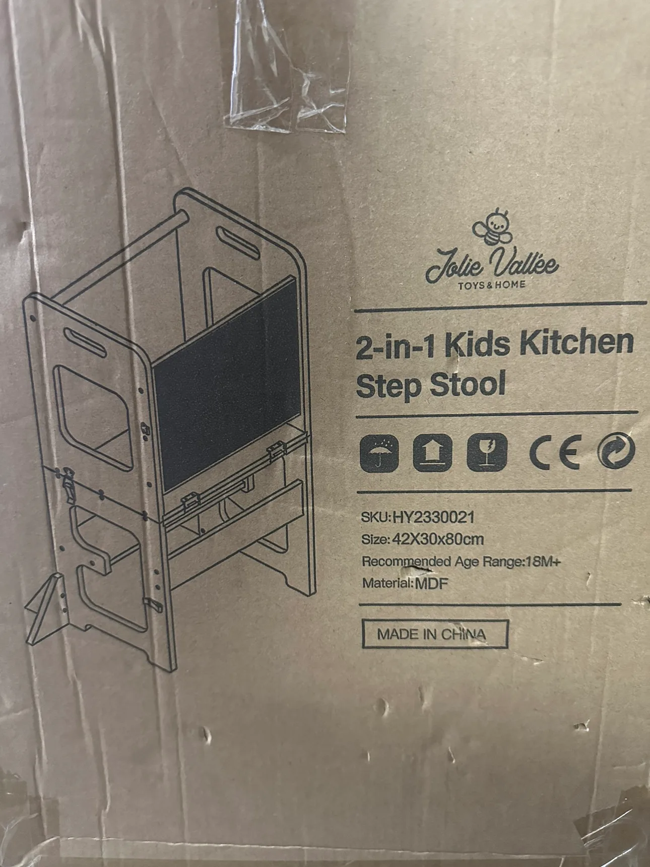 2 in 1 Kids Kitchen Step Stool image indicator(4)