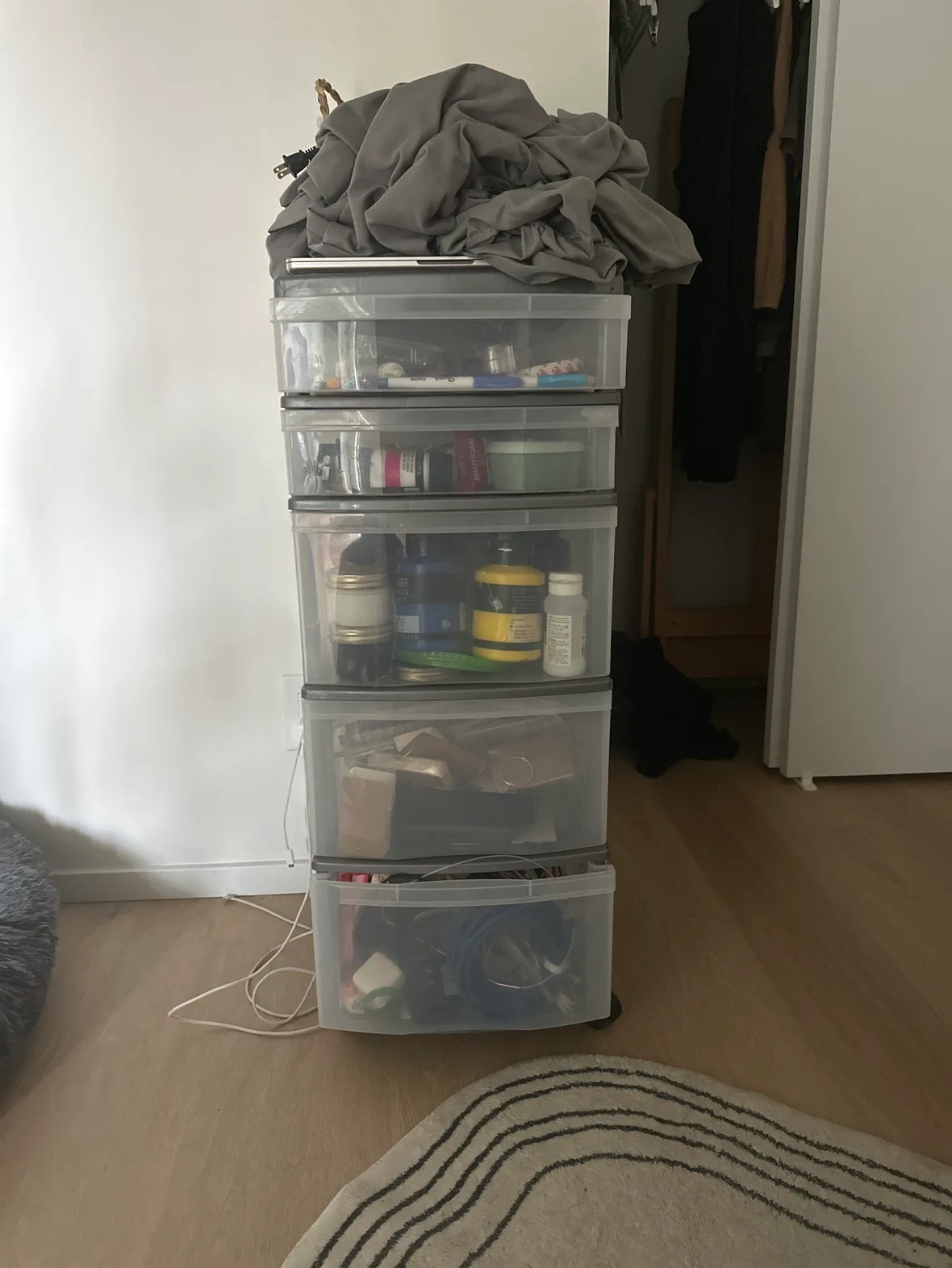 5-Drawer Storage Unit - plastic thumbnail
