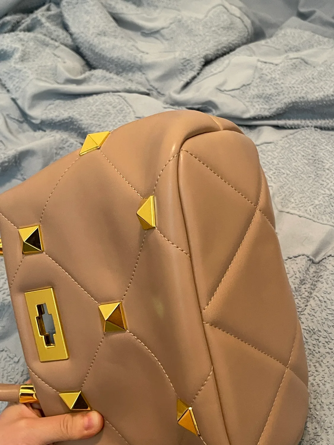 Valentino Feature Pink Quilted Handbag image indicator(6)