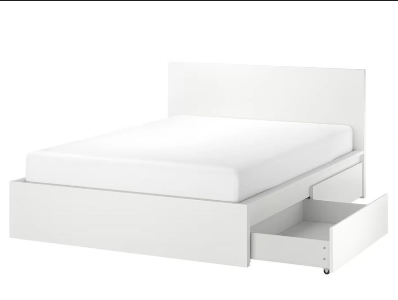 IKEA MALM Full Bed Frame with Storage Drawers