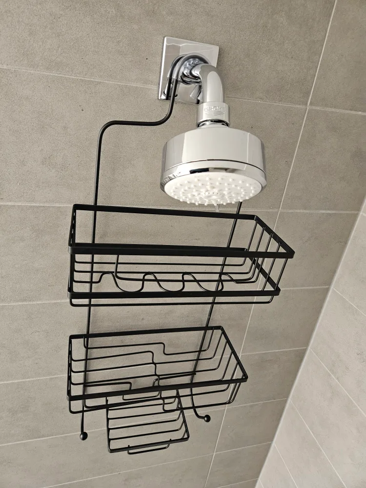 Shower Caddy with Two Shelves and Soap Dish image indicator(4)