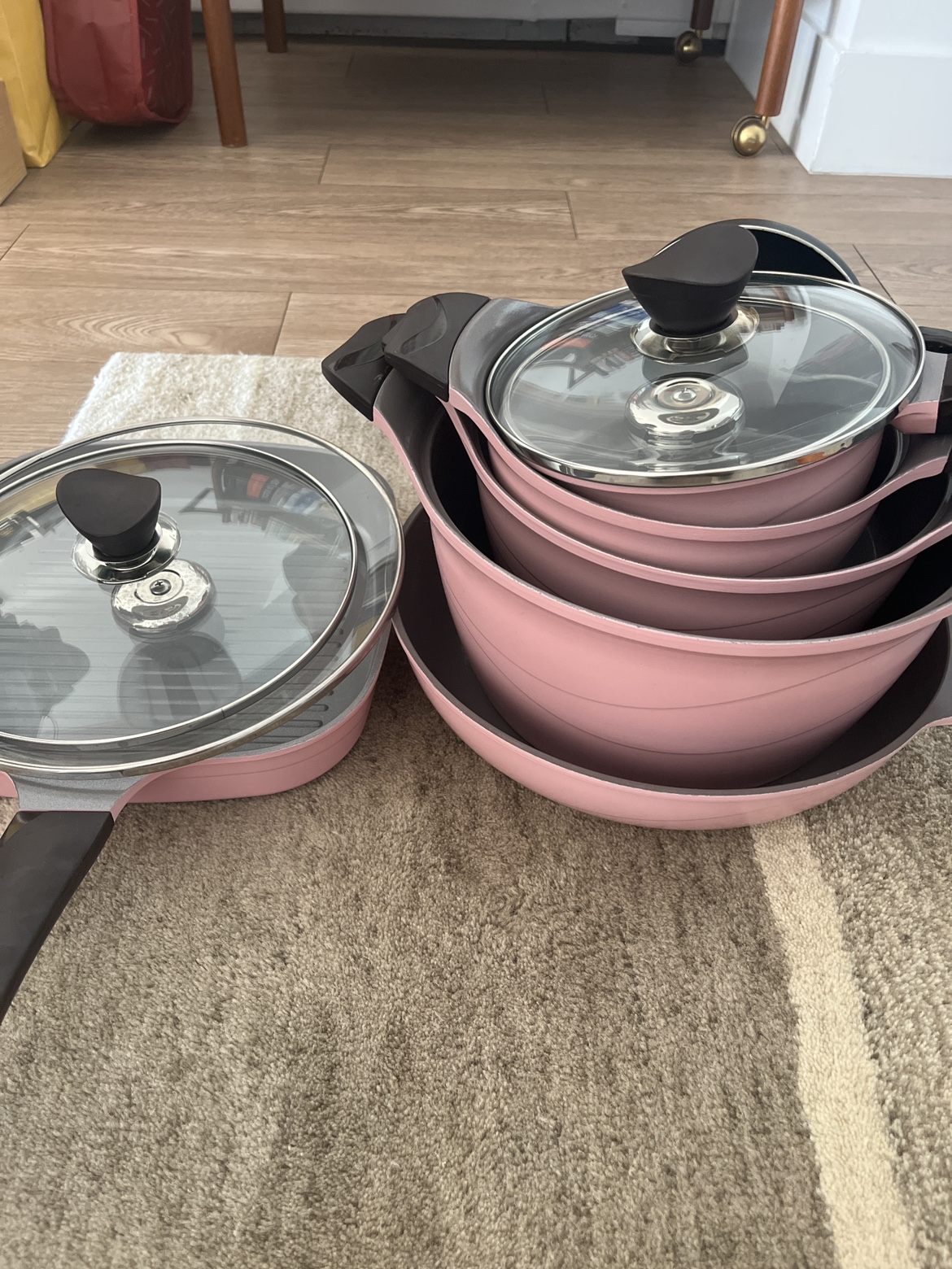 Pink Pots and Pans Set