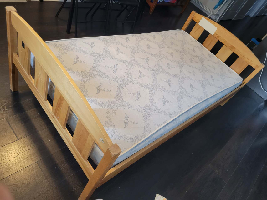 Twin Bed Frame & Mattress - photo 2