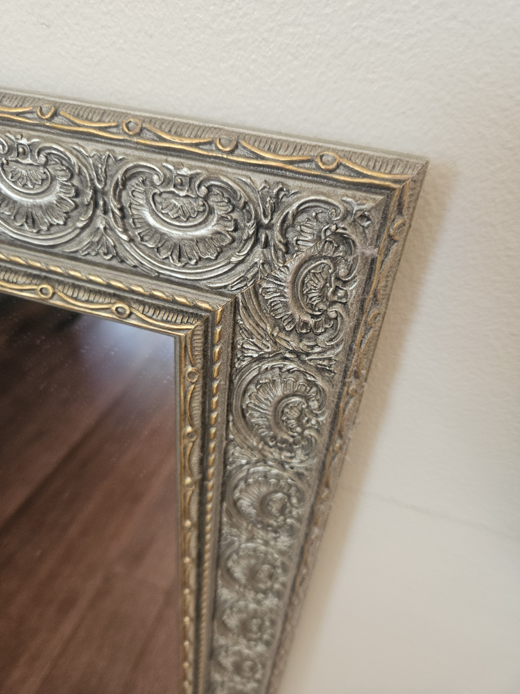 Ornate Silver and Gold Mirror