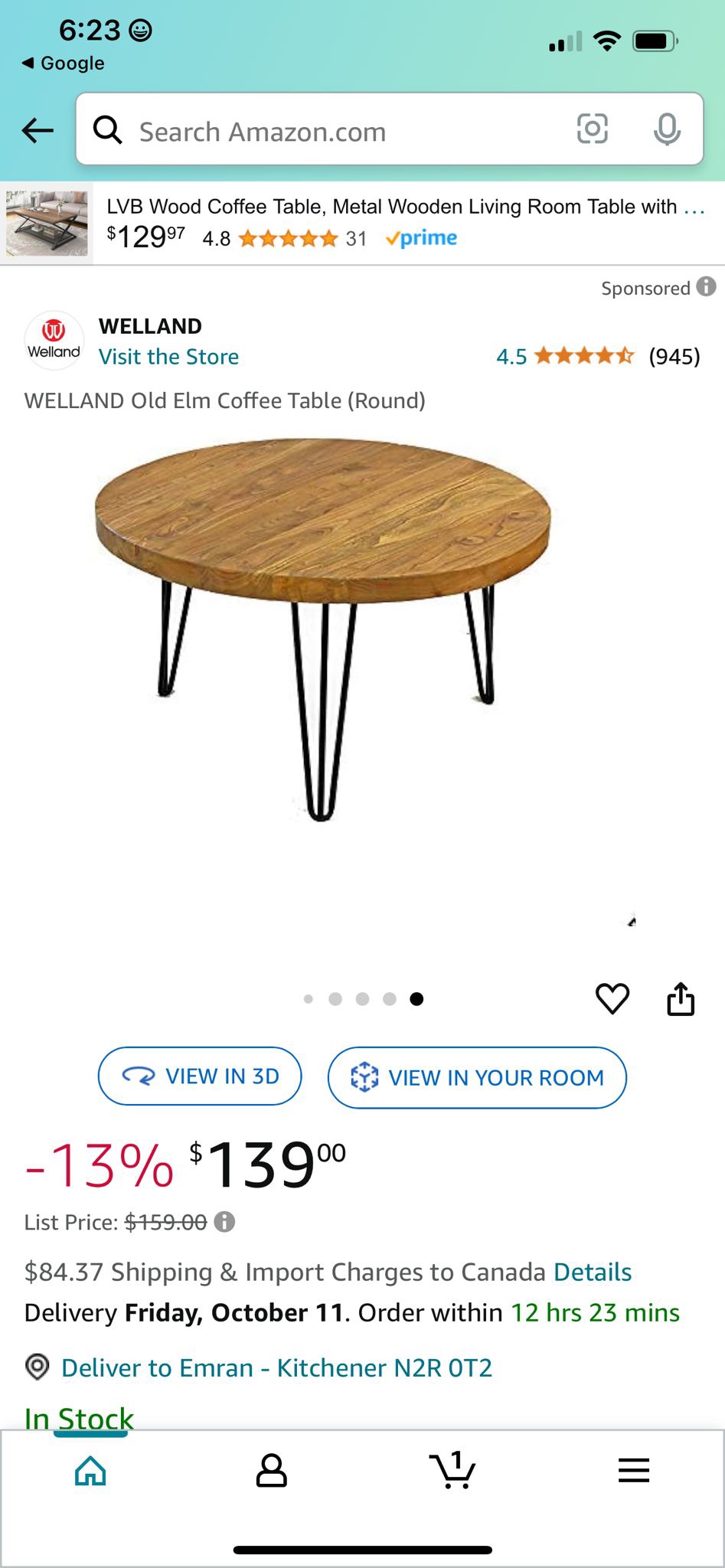 Round Coffee Table - photo 3