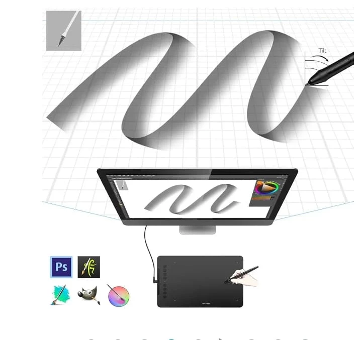 XP-PEN Deco 01 V2 Drawing Tablet - photo 2