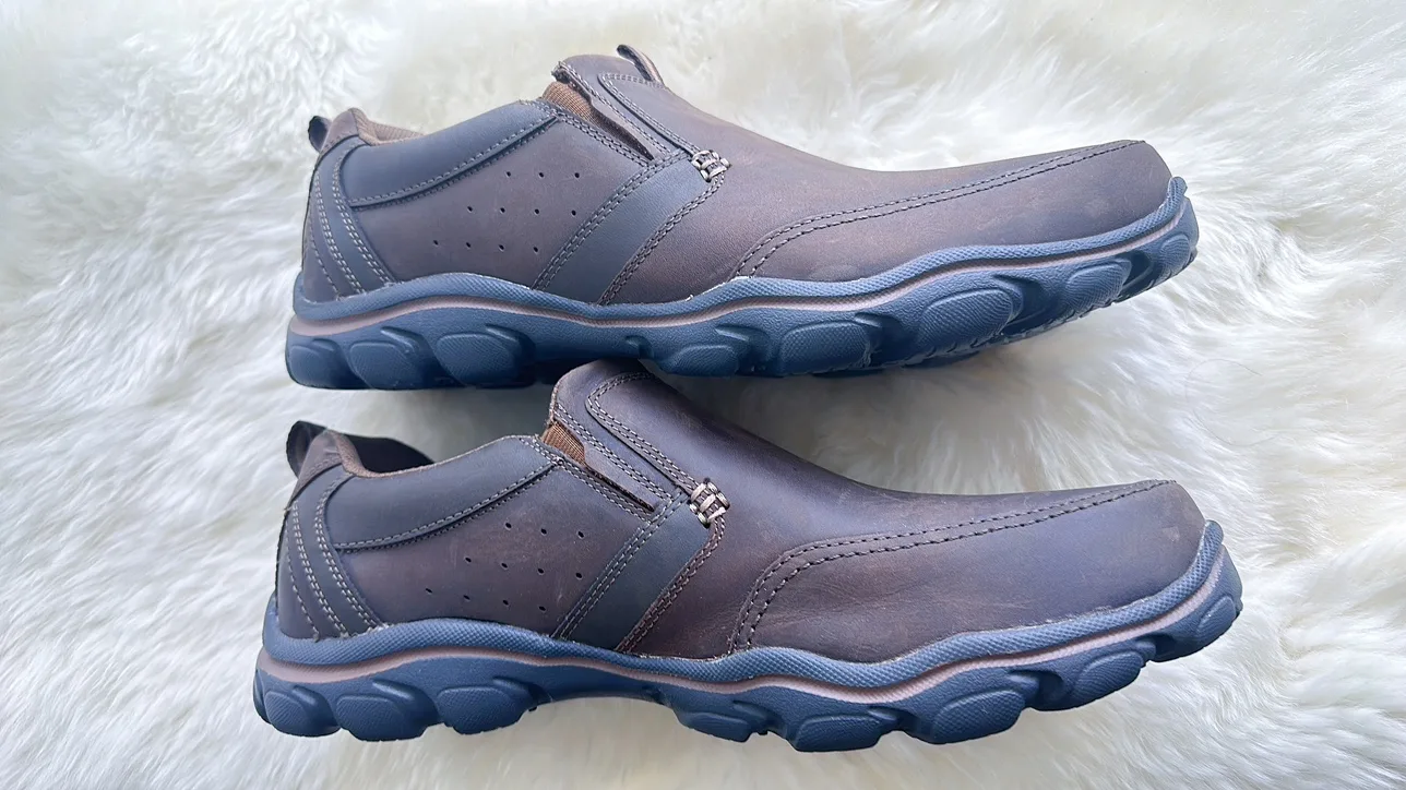 Skechers Relaxed Fit Memory Foam Brown Slip On Shoes image indicator(5)