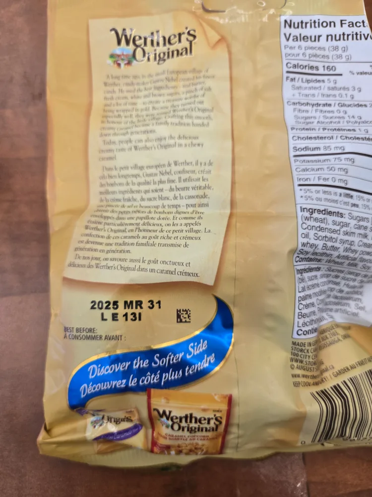 Werther's Original Chewy Caramels - 128g Bag image indicator(2)