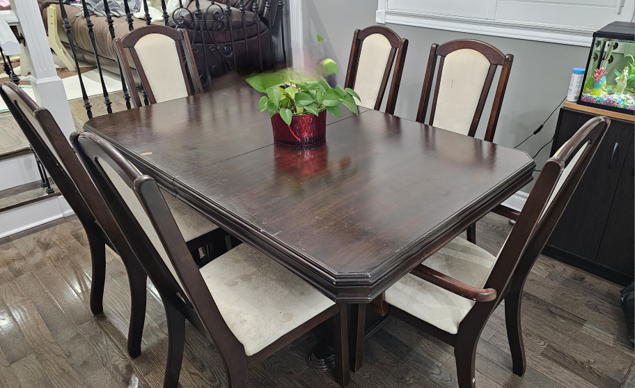 7 Piece dining table set - photo 2