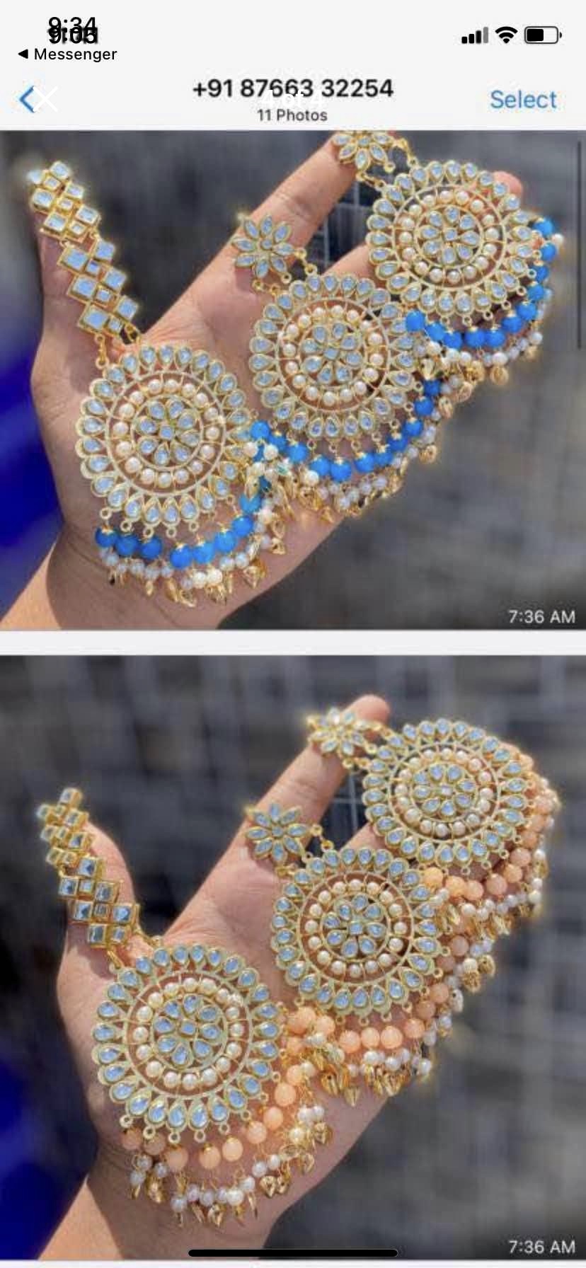 Tikka set with earrings ( Brand new) - photo 4