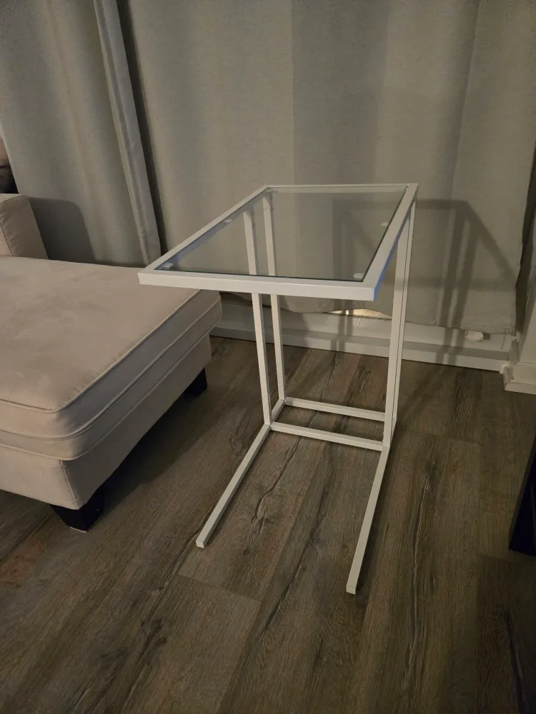 Glass Top Laptop Table (white) image indicator(4)