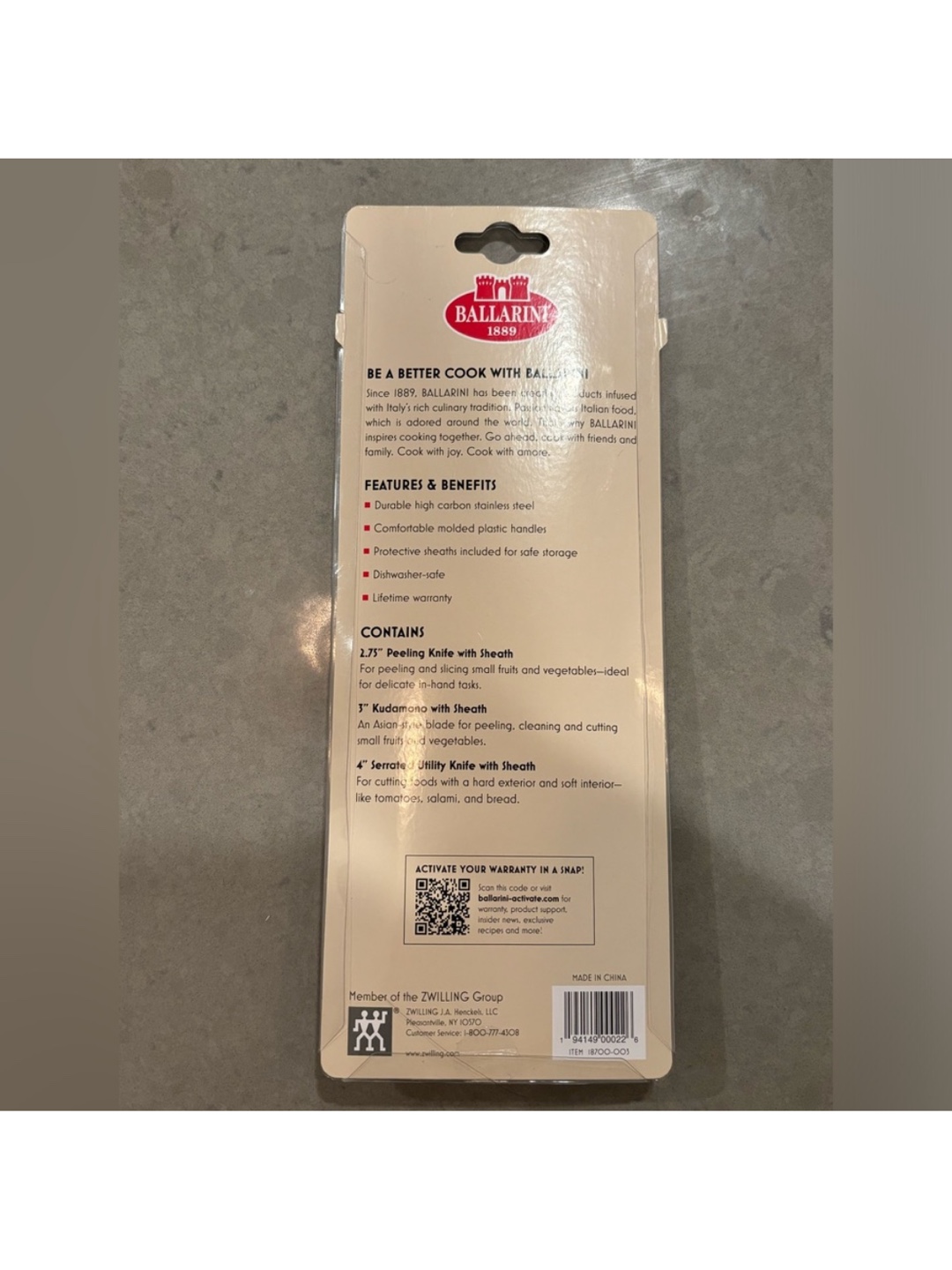 Brand New Zwilling Ballarini Mincio 3 Piece Prep Set - photo 2