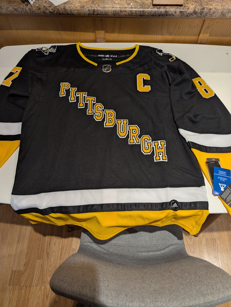 Retro Pittsburgh Penguins Sidney Crosby Jersey