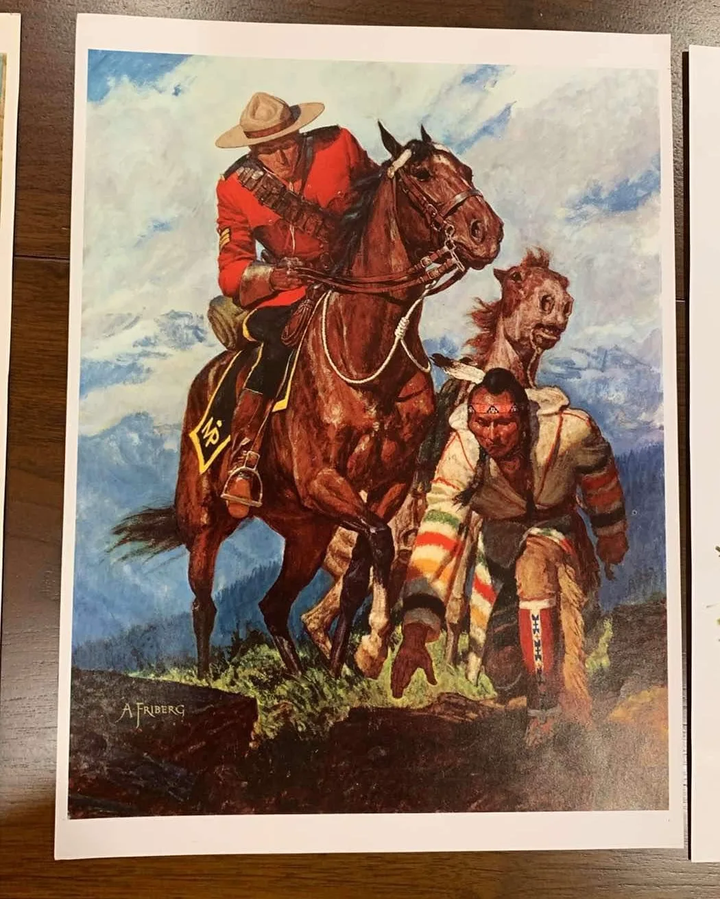 Mountie Prints by Arnold Friberg for The Northwest Paper Company image indicator(3)