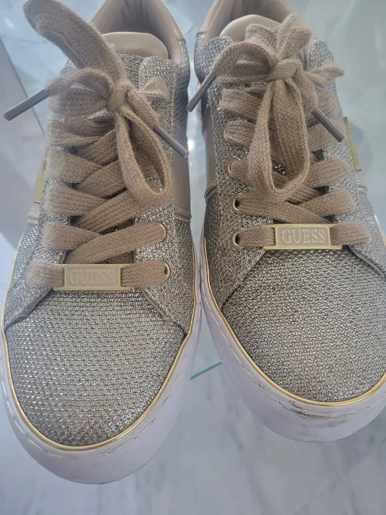 Guess Gold Glitter Sneakers image indicator(4)