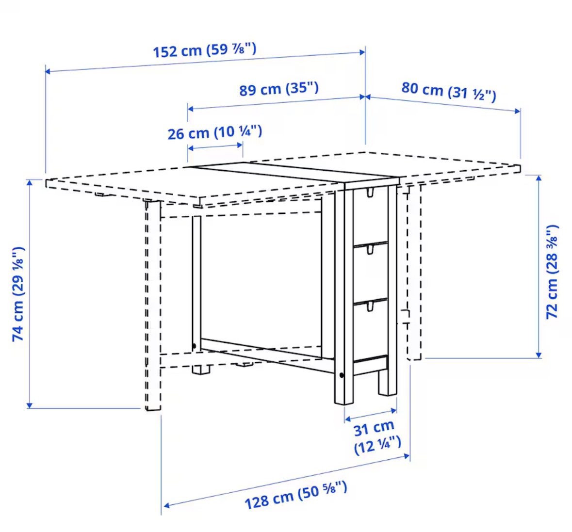 IKEA Norden Gateleg Table - photo 3