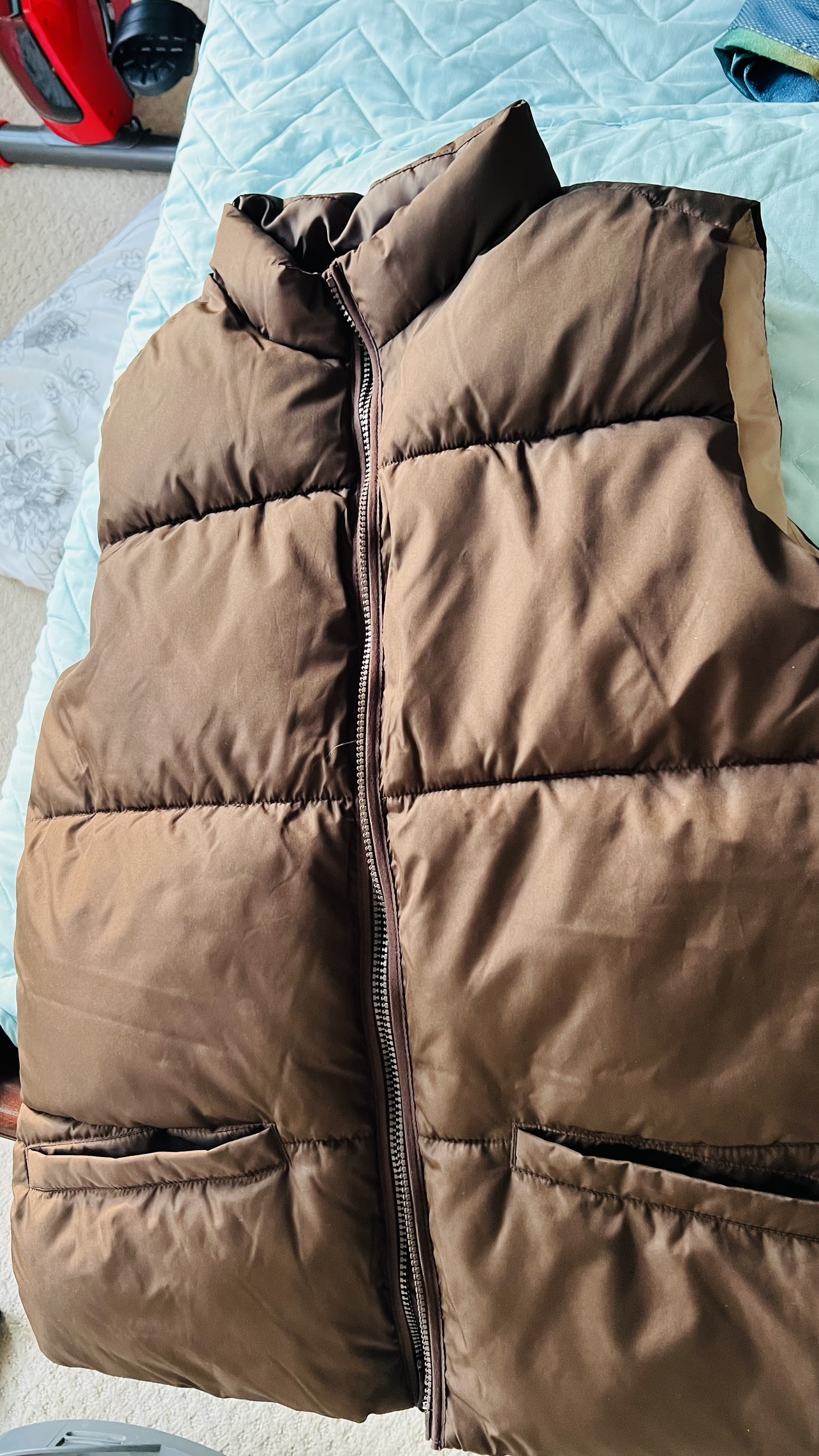 Old Navy Brown Puffer Vest