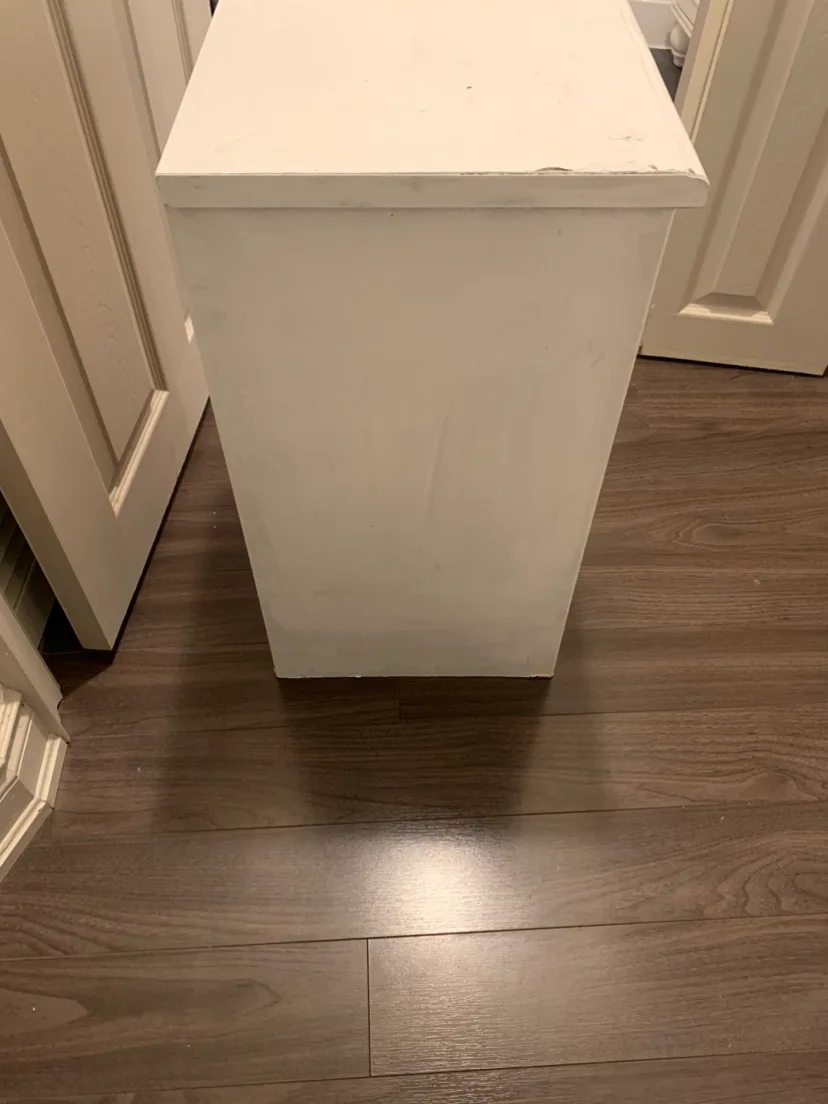 Ikea White Nightstand/ shelf image indicator(7)