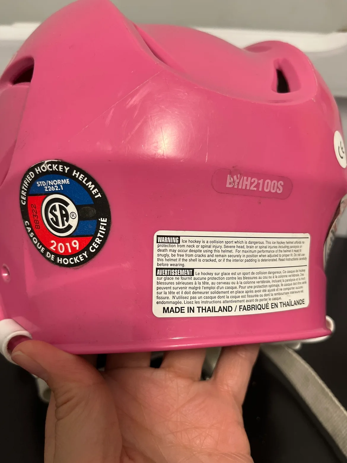 Bauer Pink Hockey Helmet image indicator(4)