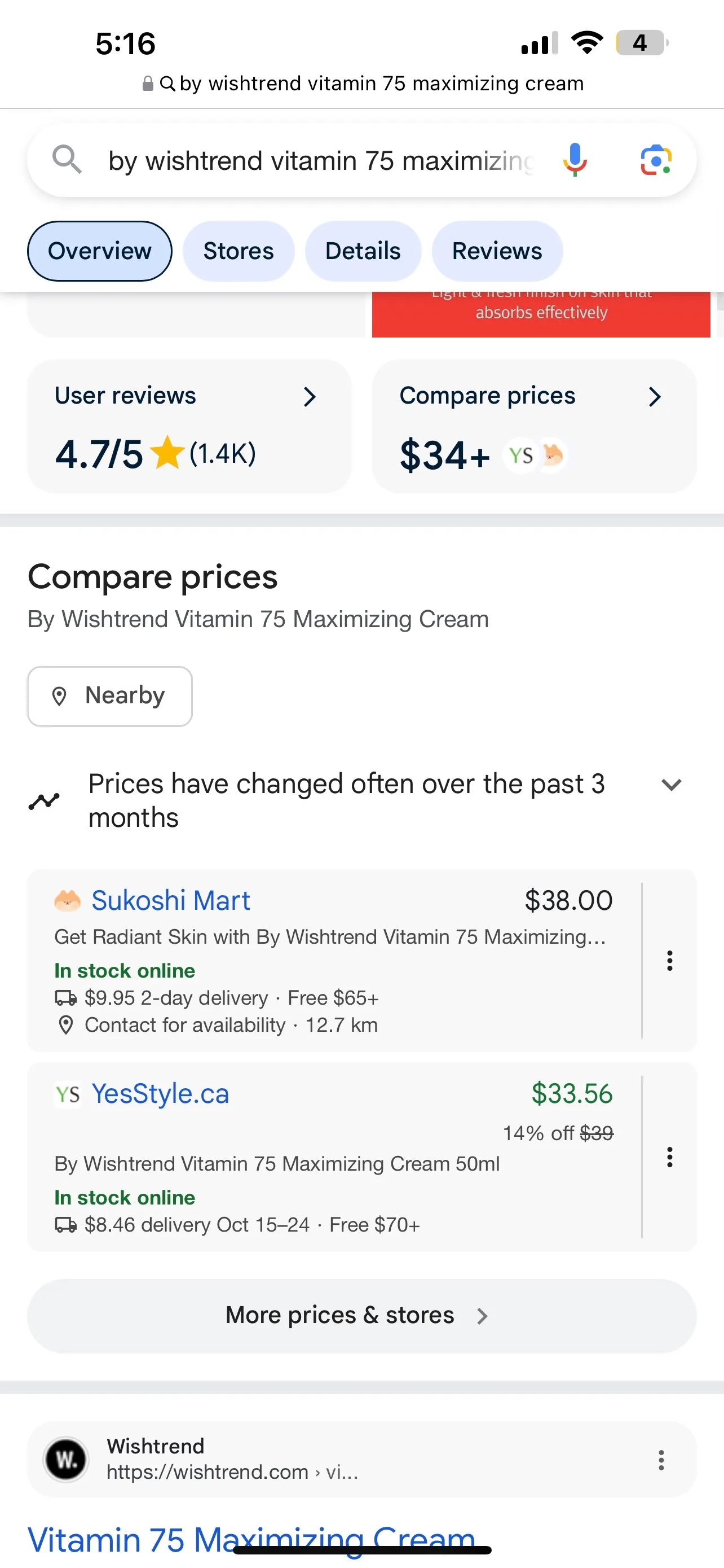 By Wishtrend Vitamin 75 Maximizing Cream Face Moisturizer image indicator(4)