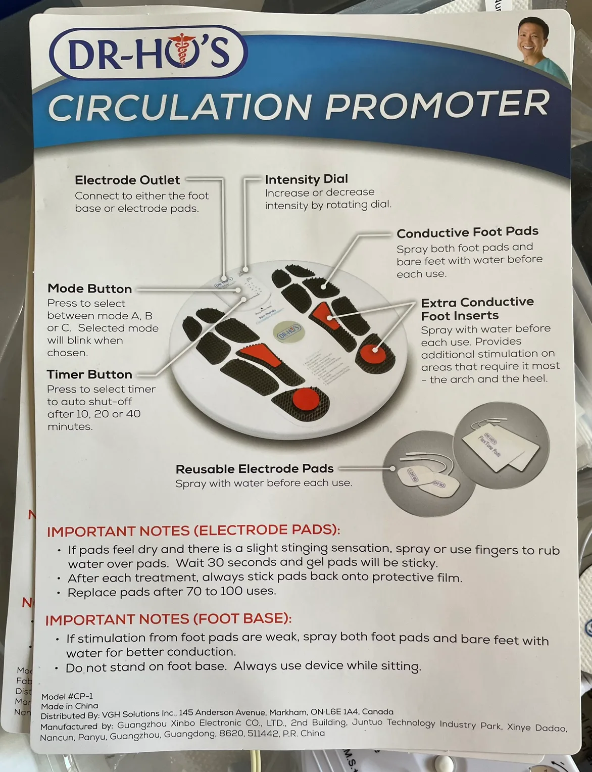 Dr. Ho's Circulation Promoter Foot and Leg Pain Relief image indicator(4)