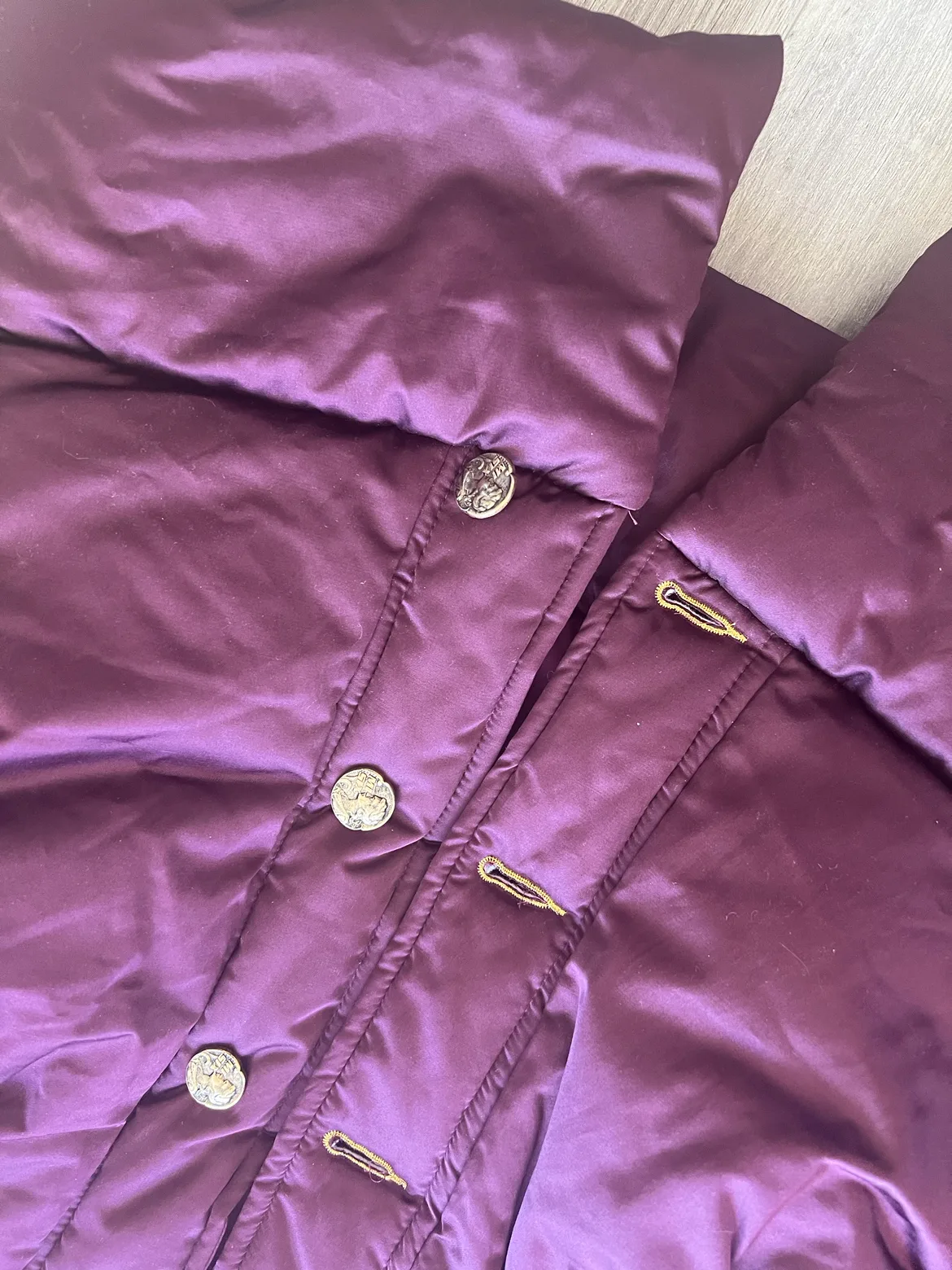 Miss Sixty Burgundy Puffer Jacket Size 4 Years image indicator(8)