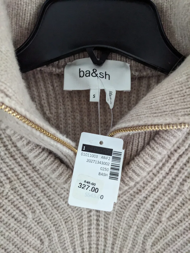 *BRAND NEW* Ba&sh Vassili Quarter-Zip Sweater image indicator(2)