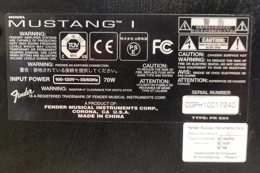Fender Mustang I:  Electric Guitar Amplifier - photo 2