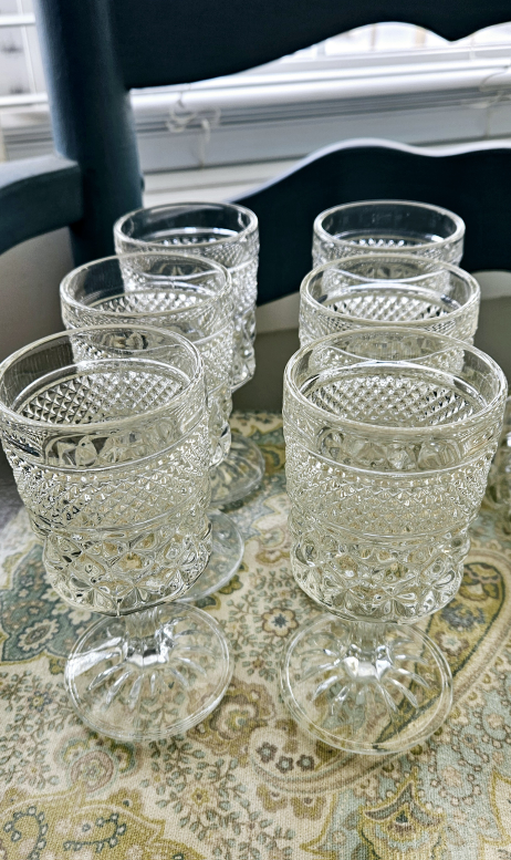Vintage Anchor Hawking decanter and goblets - photo 2