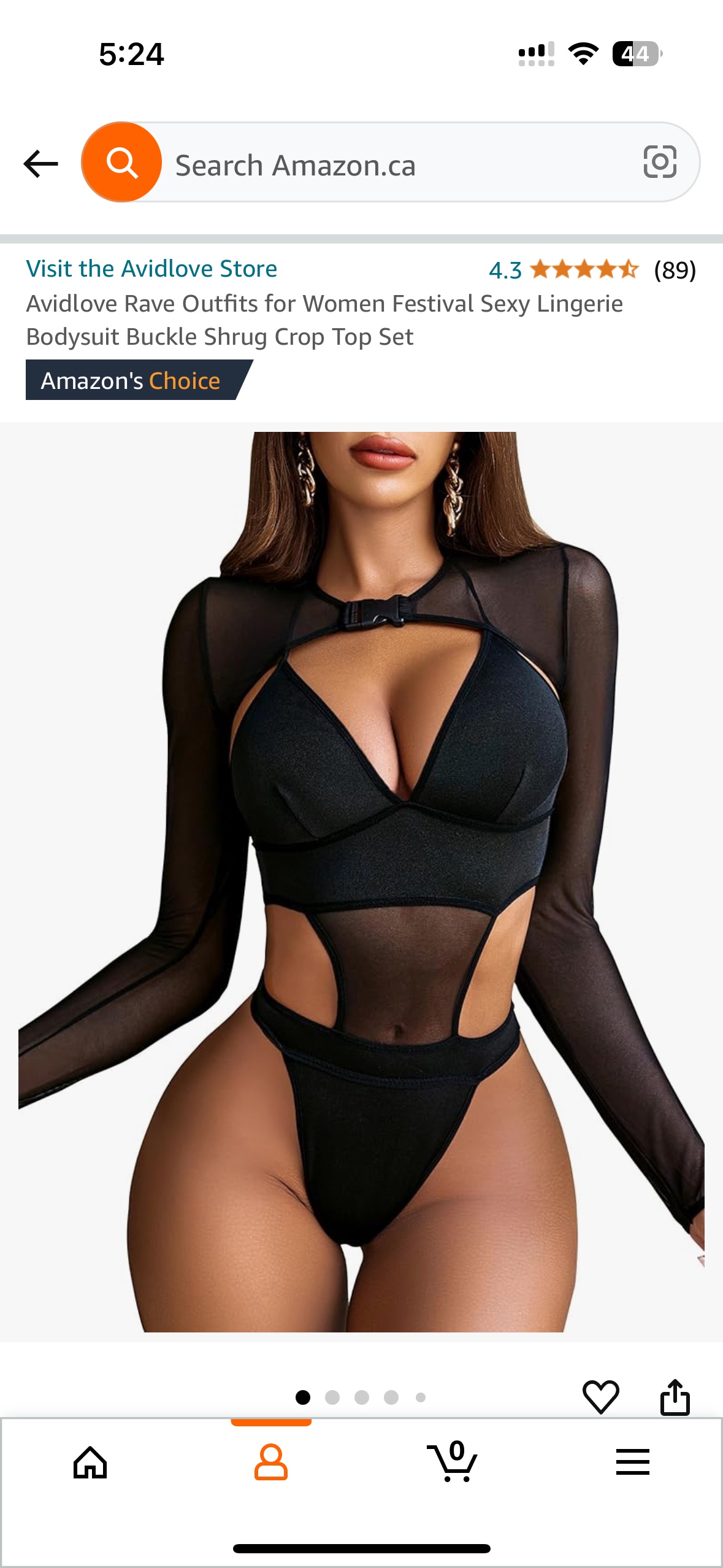 Black Mesh Bodysuit with Shrug
