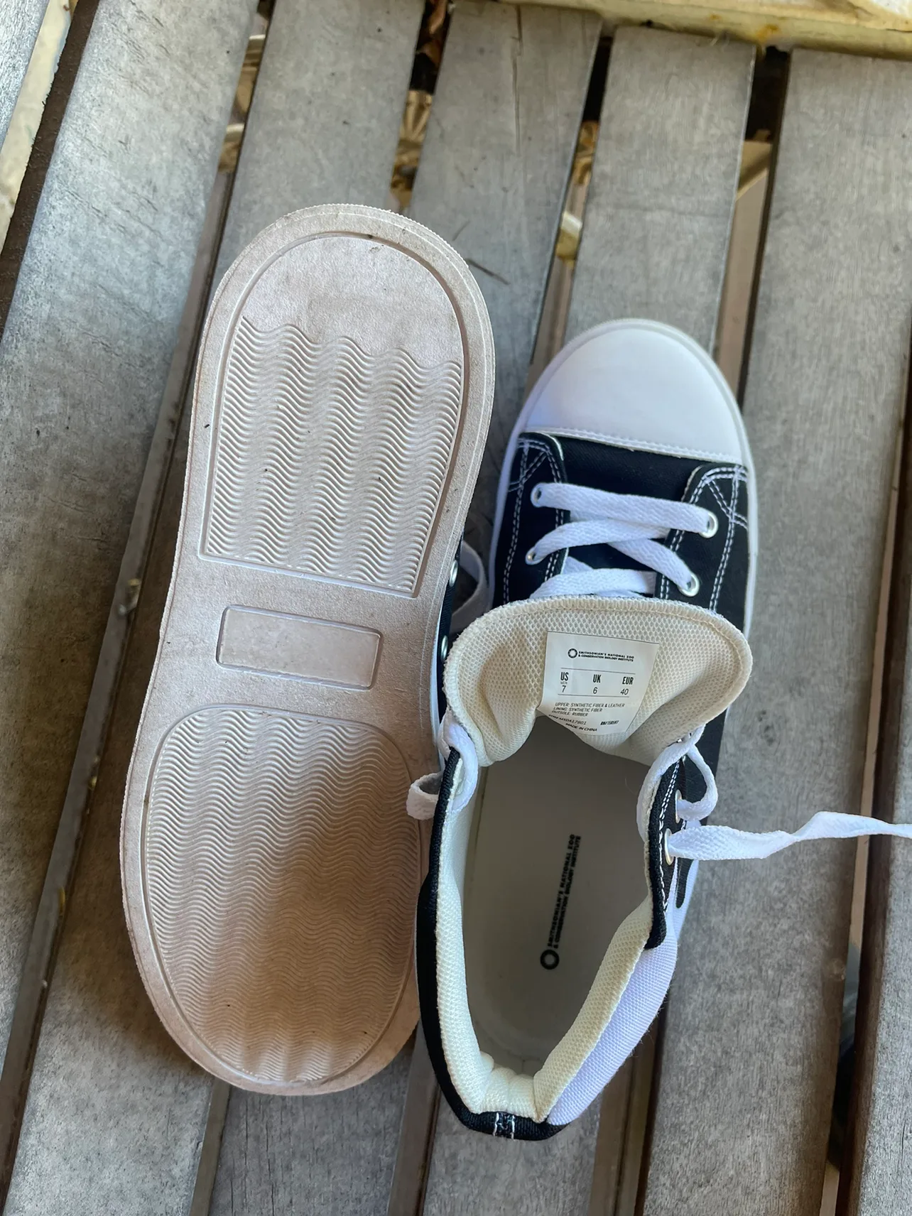 Panda High Top converse style Shoes image indicator(3)