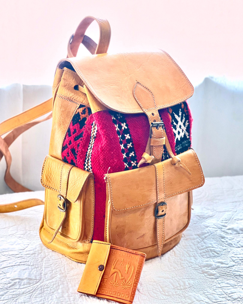 Real Leather Backpack