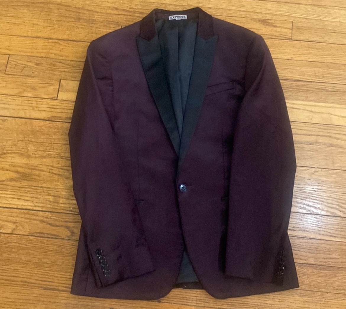 Express Photographer Fitted Suit Jacket