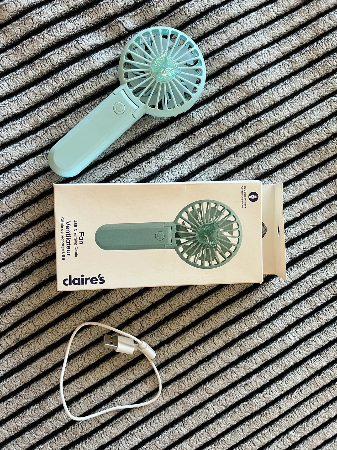 Claire's Rechargeable Handheld Fan thumbnail
