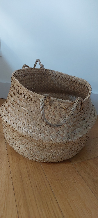 Woven Storage Basket with Handles