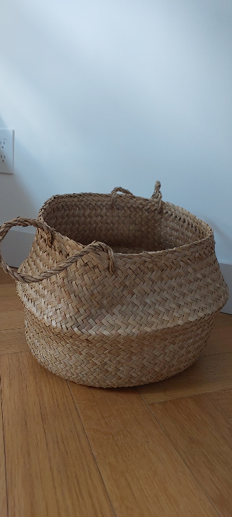 Woven Storage Basket with Handles - photo 2