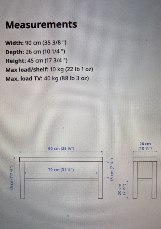 IKEA Lack TV stand - photo 3