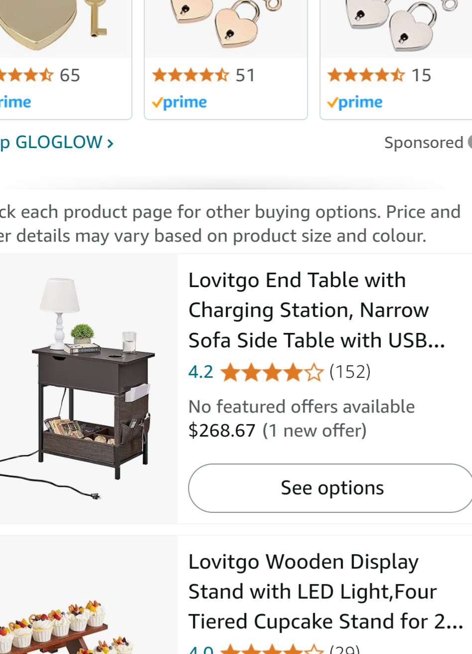 Side Table with Charging Station - photo 5