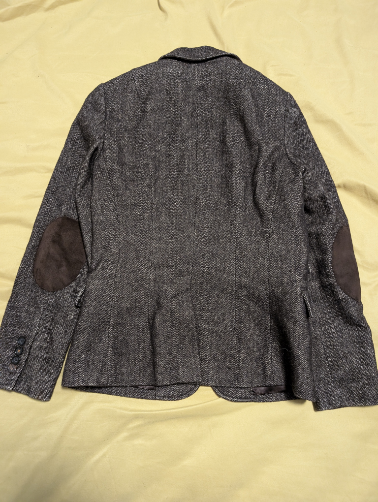 Banana Republic Tweed Blazer with Suede Elbow Patches - photo 4