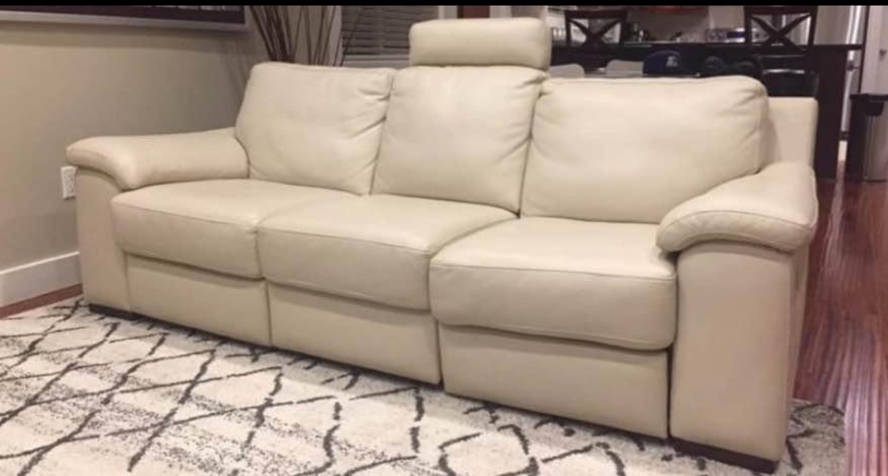 Leather Recliner Sofa- Natuzzi