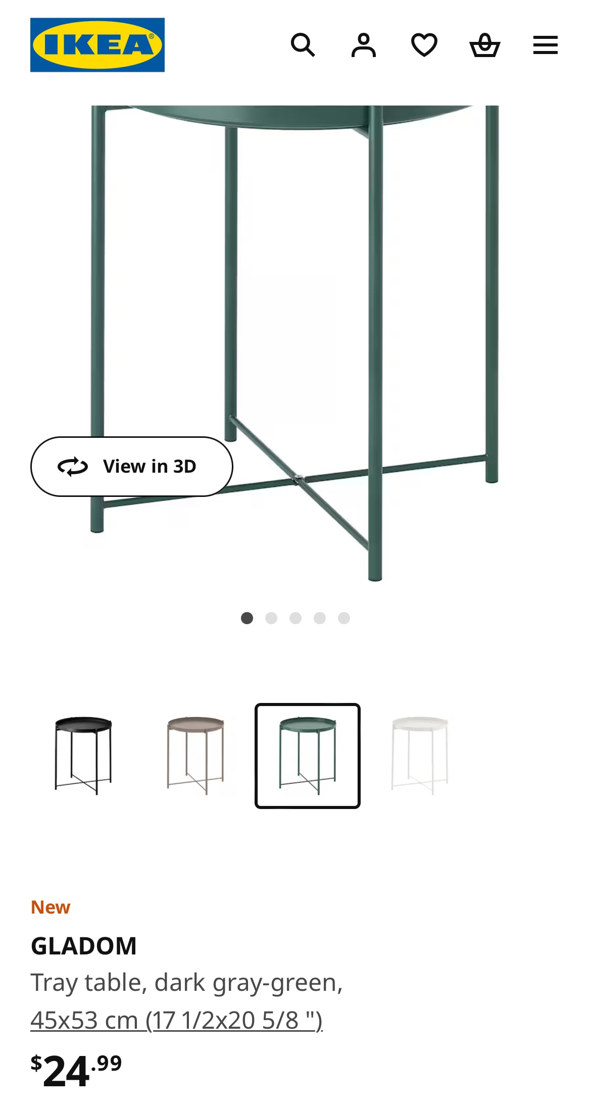 IKEA GLADOM Tray Table - Set of 2 - photo 3