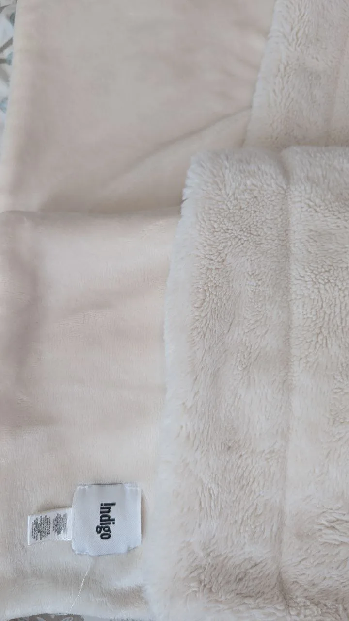 Indigo Plush Throw Blanket thumbnail