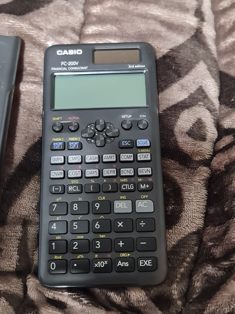 Casio FC-200V Financial Consultant Calculator (2nd Edition)