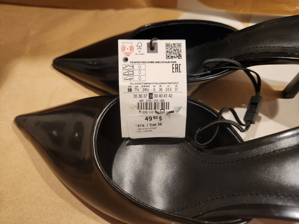 Zara Black Heeled Mules (38) - photo 5