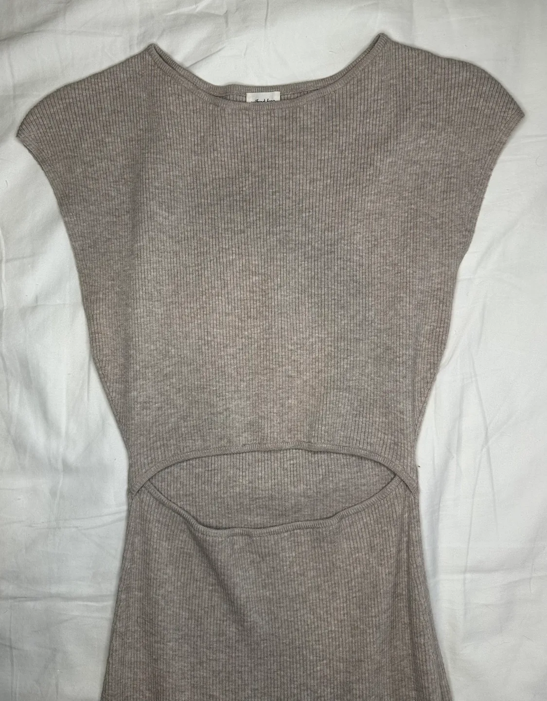 Wilfred Free cutout knit mini dress image indicator(5)