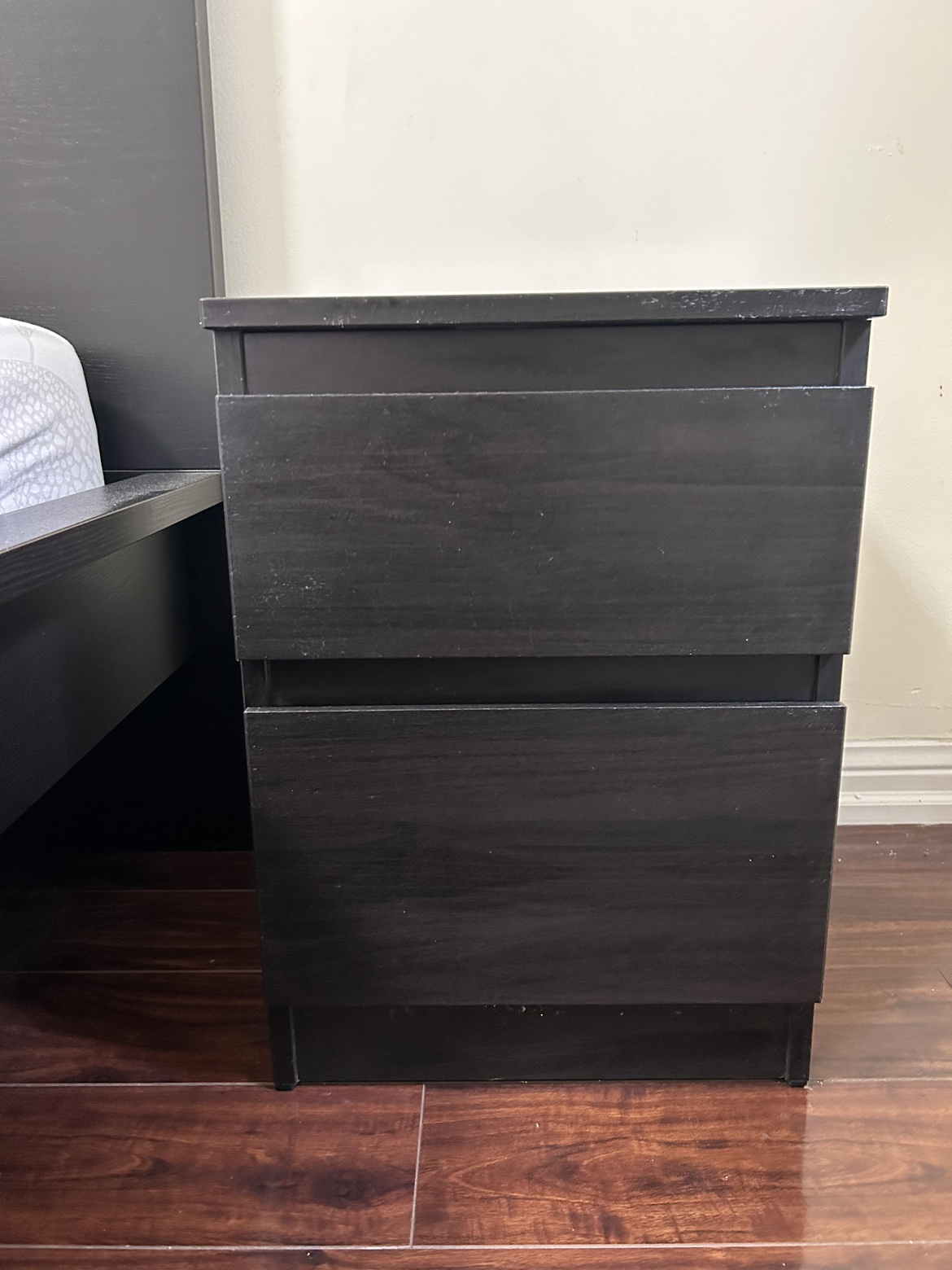 IKEA MALM 2-Drawer Chest - Black-Brown - photo 2